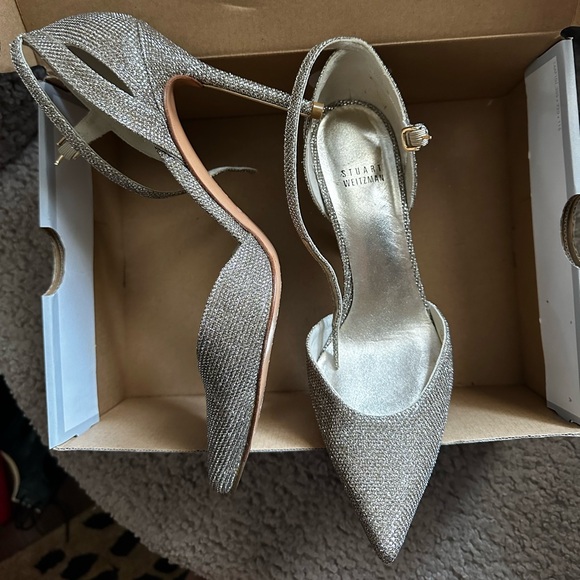 Stuart Weitzman pointed rhinestone heel - Picture 3 of 8